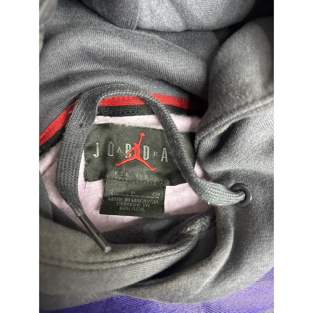 Jordan Jumpman Pullover Hoodie Men's Size S Lavender Gray Black Purple
